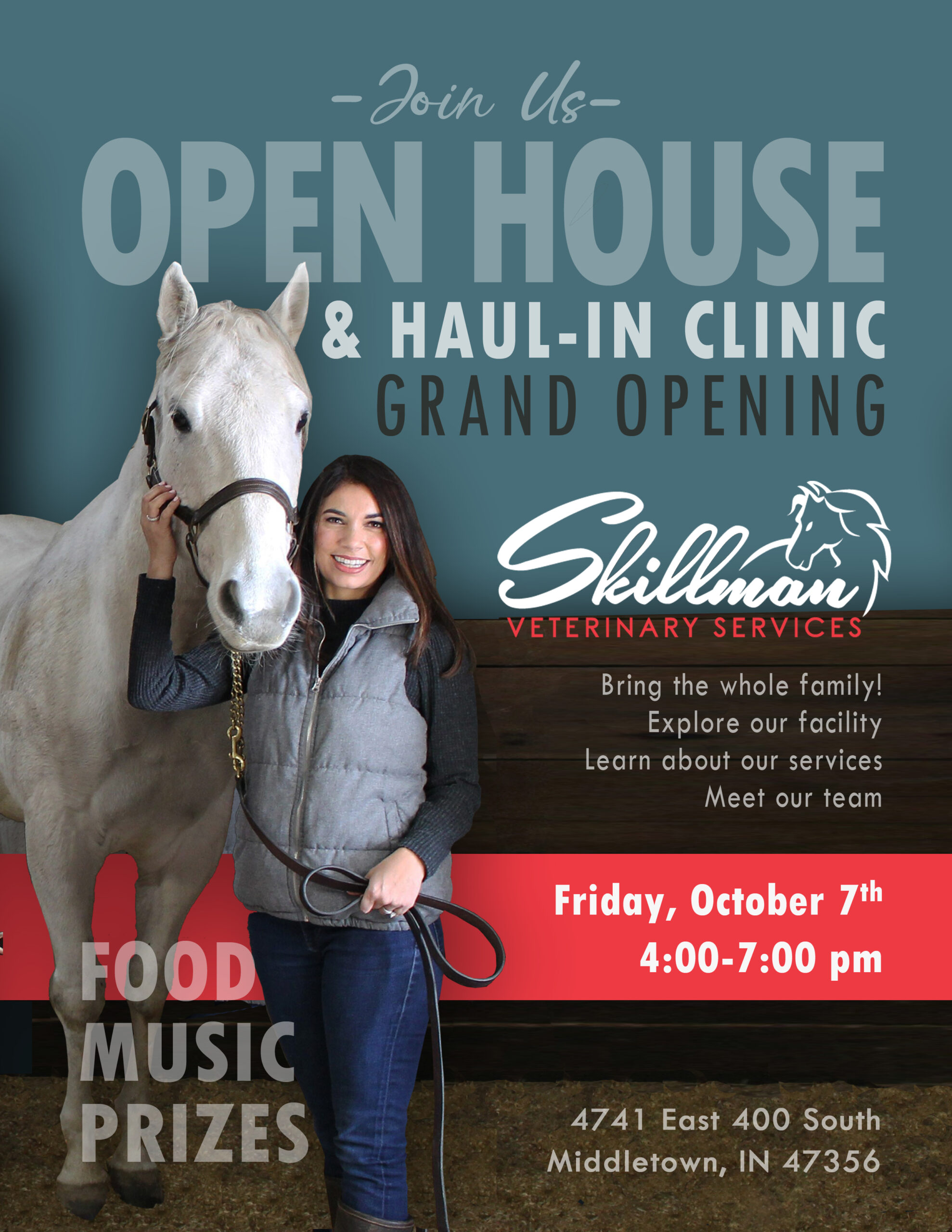 JOIN US! Open House & Haul-In Clinic Grand Opening