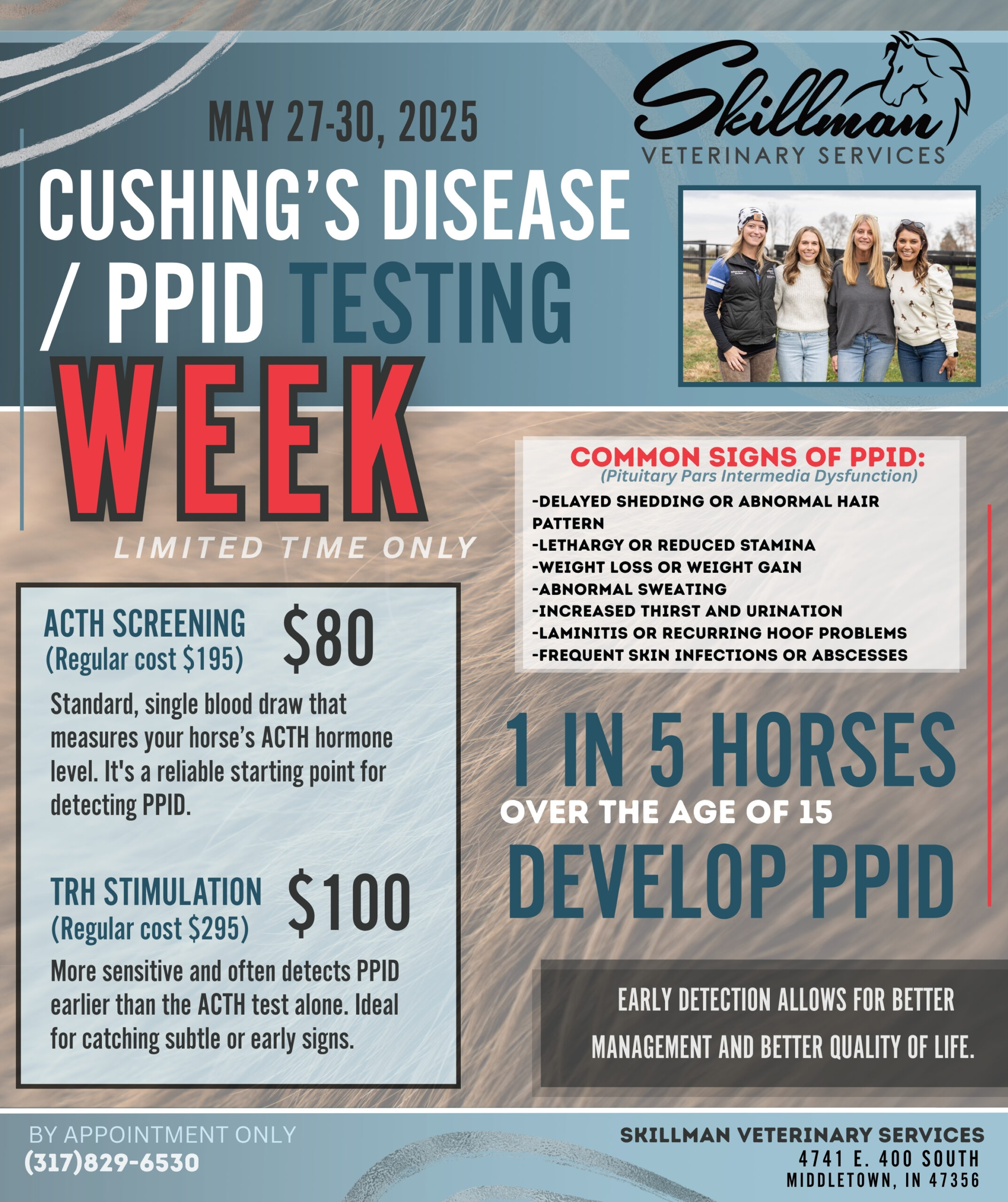 PPID / Cushing’s Disease Testing Week is Here!